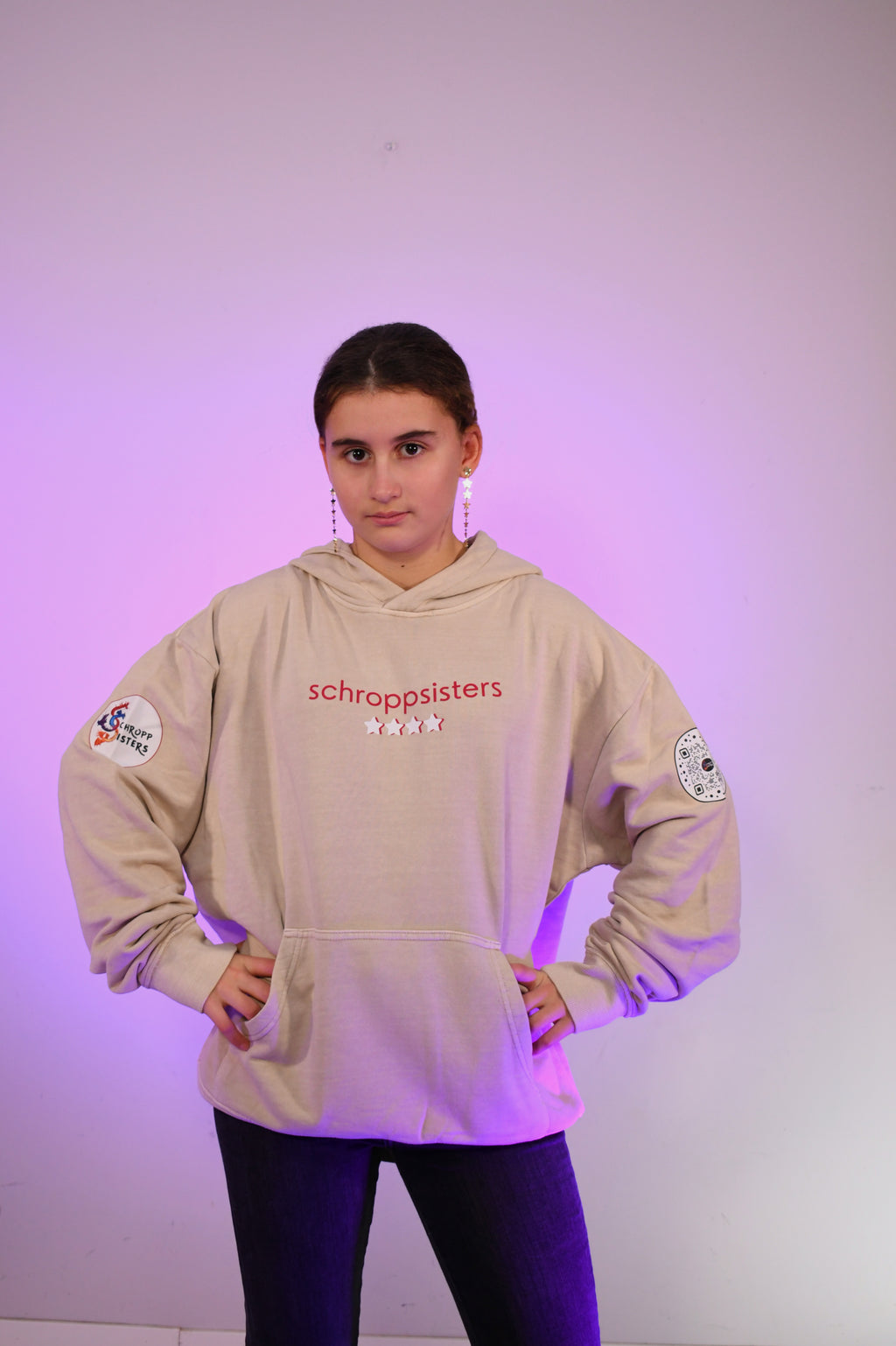 Sudadera Oversized Con Capucha “1000 Mensajes”