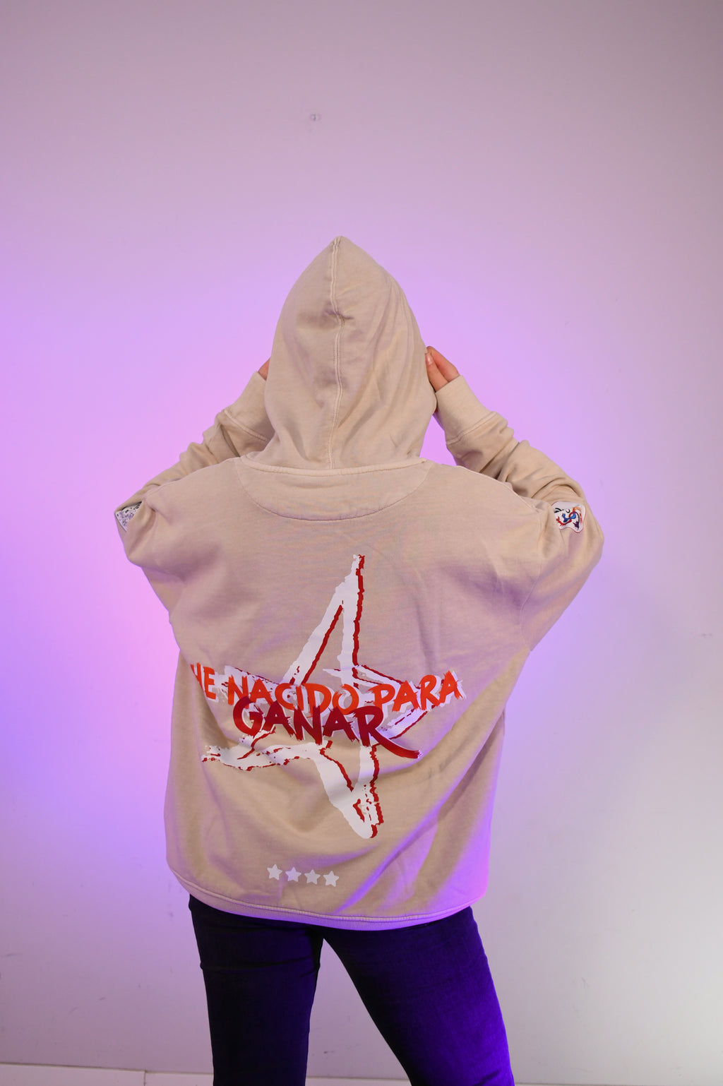 Sudadera Oversized con Capucha “He Nacido para Ganar”