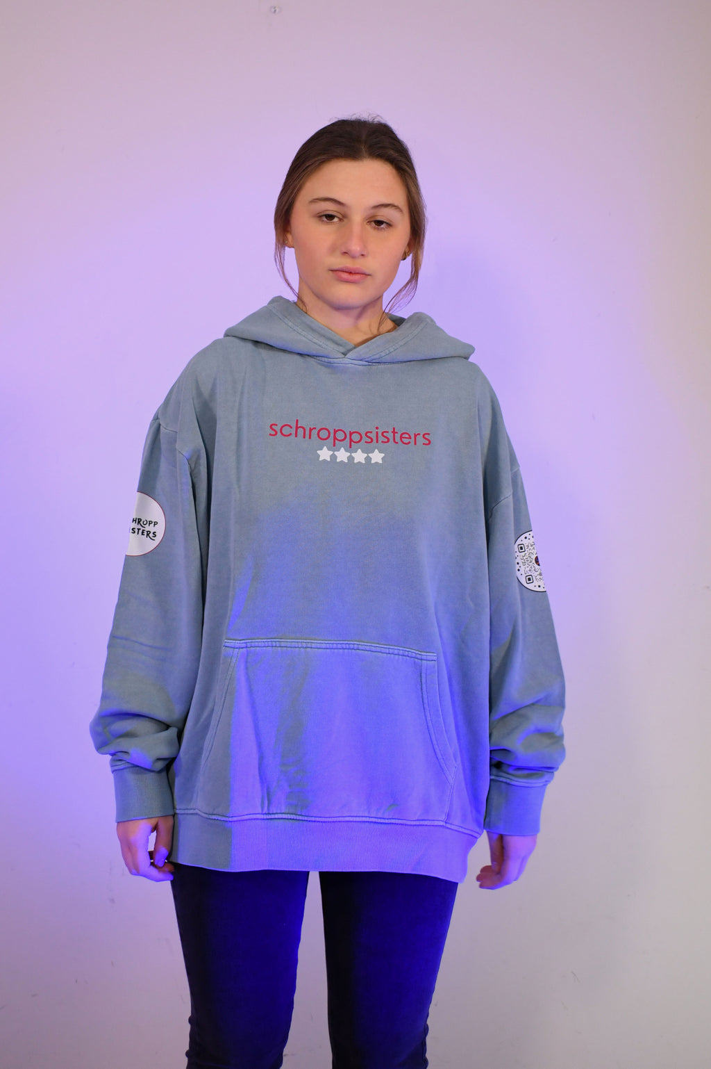 Sudadera Oversized Con Capucha “1000 Mensajes”