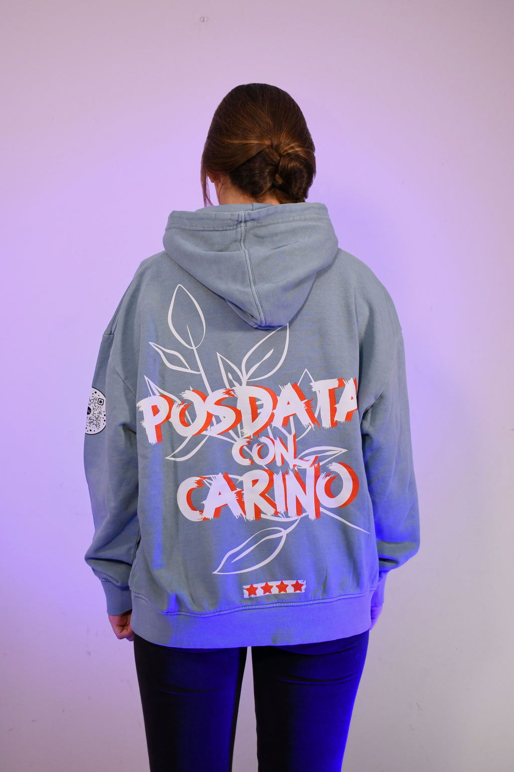 Sudadera Oversized con Capucha “Posdata con cariño”