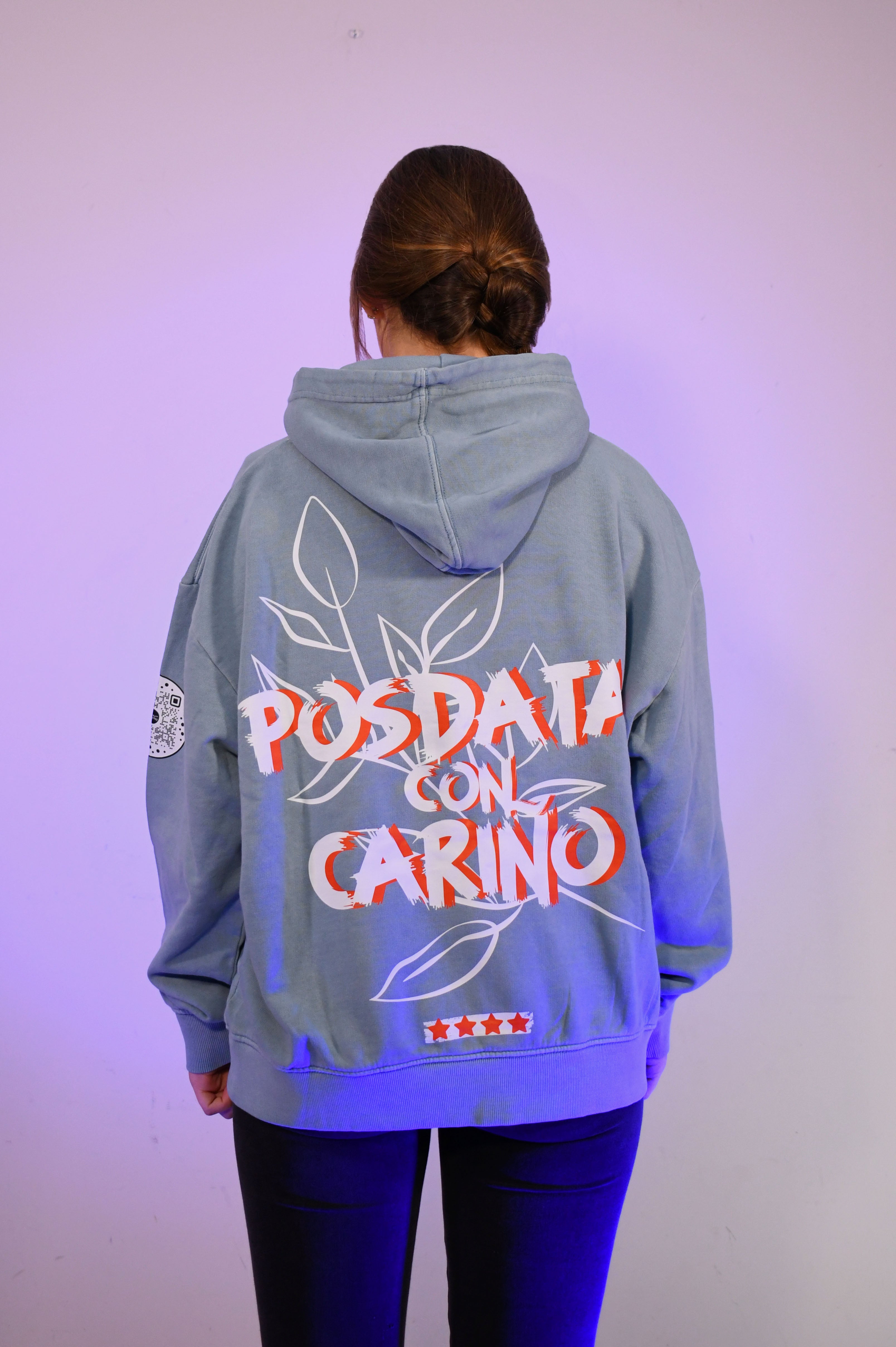Sudadera Oversized con Capucha “Posdata con cariño”